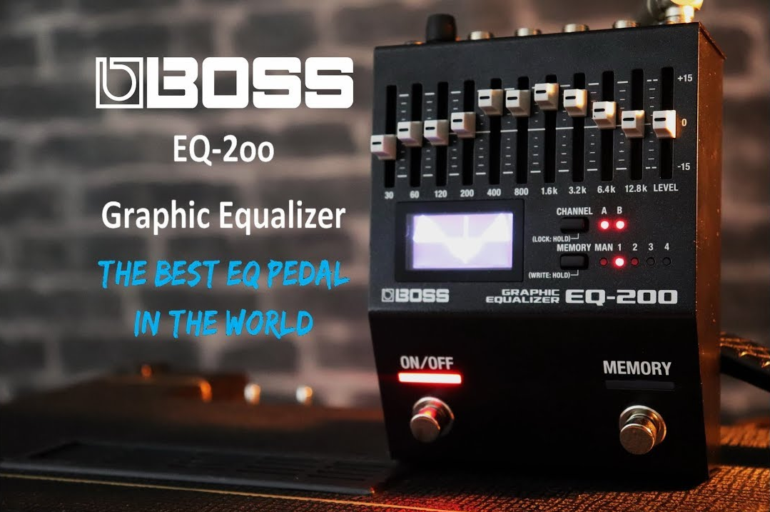 BOSS EQ-200 Pedal Equalizador Gr&aacute;fico Profissional 96 kHz 32-bits