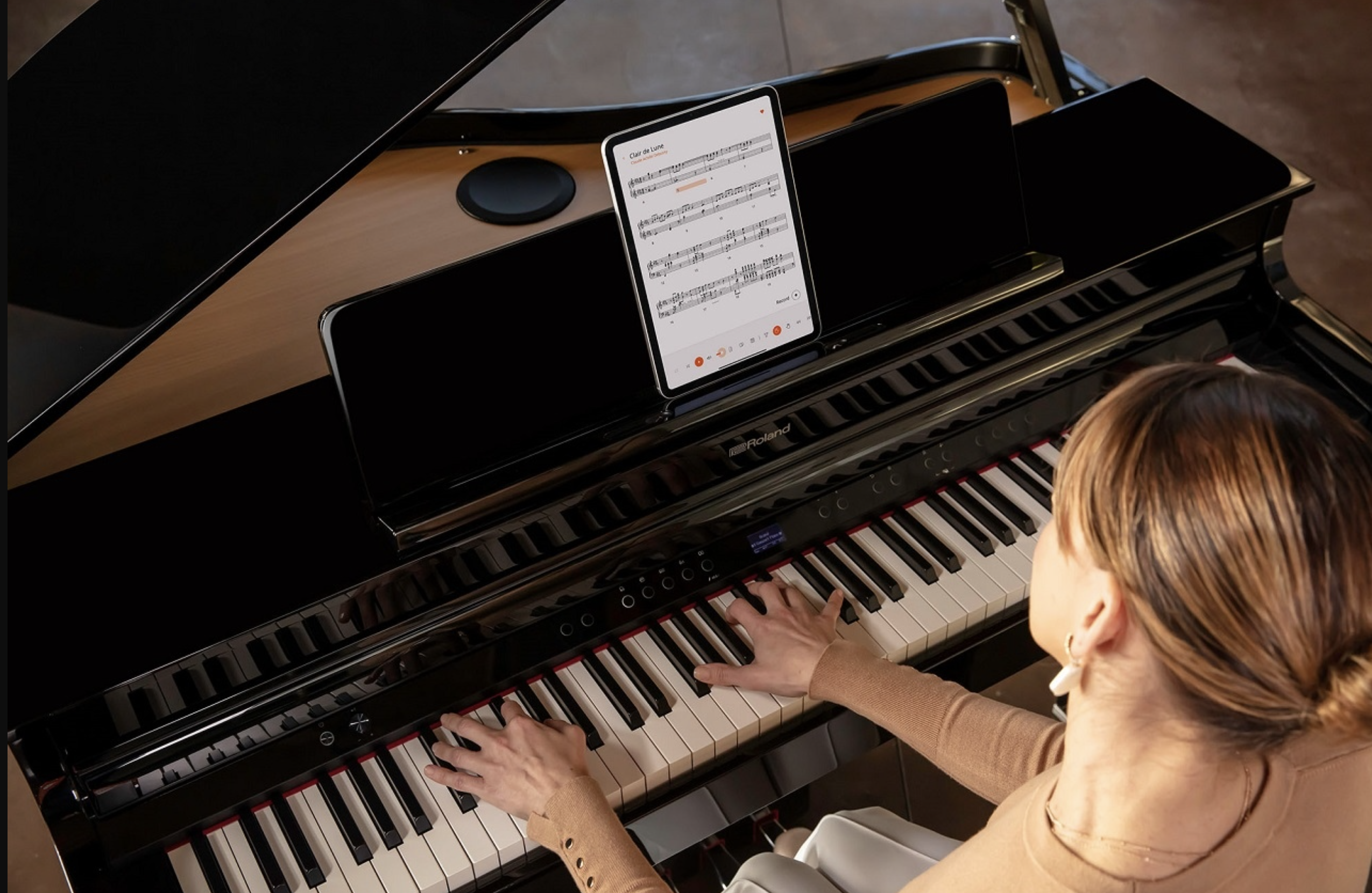Roland GP-6-PE PIANO CAUDA PRETO POLIDO 10 ANOS GARANTIA