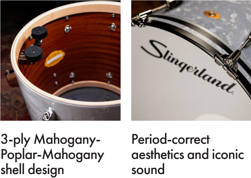 <b>Slingerland Radio King Outfit 12/14/20 with Snare SLKTFPK20N04DK069</b>
