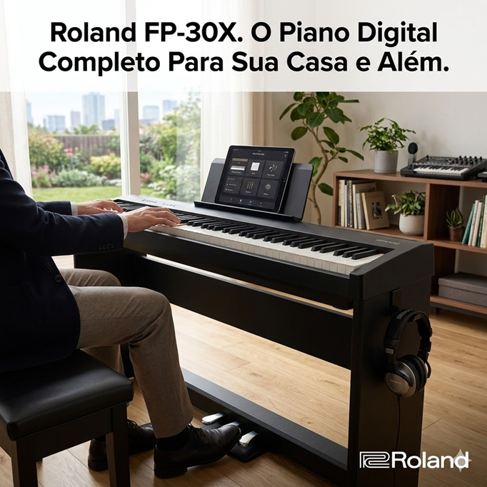 Roland FP-30X-BK PRETO Piano Port&aacute;til