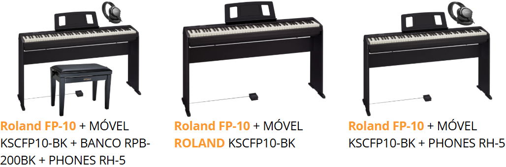 Roland FP-10-BK Piano Port&aacute;til
