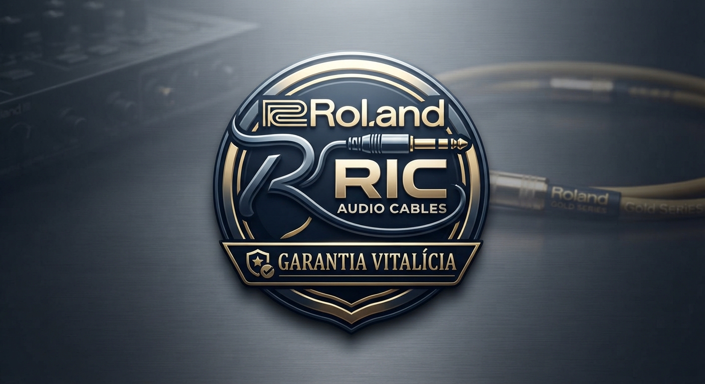 <b>Roland RIC Cabos Audio Instrumento Profissionais com Garantia Vital&iacute;cia</b>