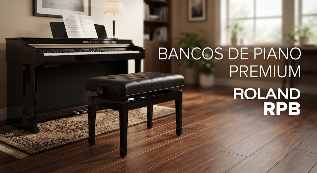 <b>Bancos de Piano Roland RPB: Conforto, Eleg&acirc;ncia e Durabilidade</b>